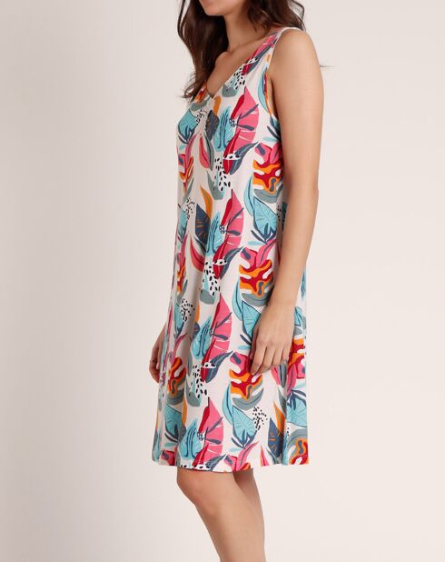 Robe sans manches Colors jungle multicolore