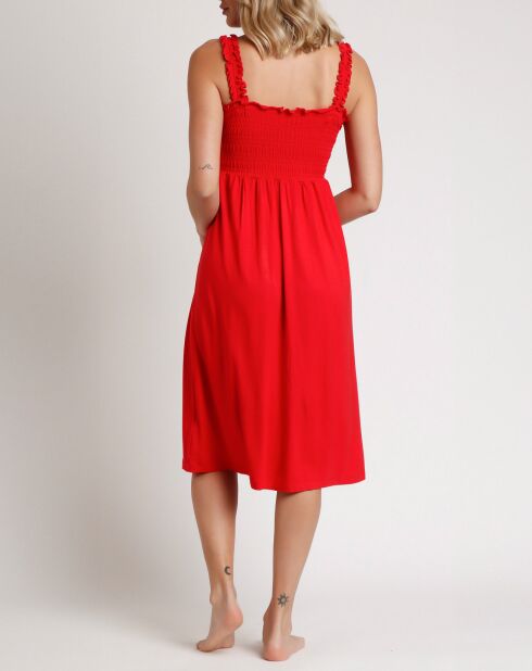 Robe à bretelles Dolly rouge
