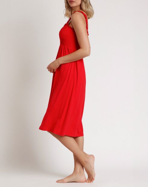 Robe à bretelles Dolly rouge