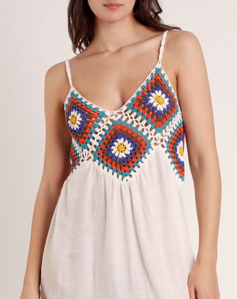 Weißes Hippie-Kleid