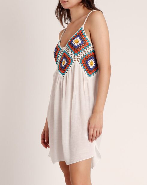 Weißes Hippie-Kleid