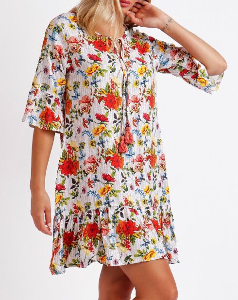 Robe à manches françaises Otomi multicolore