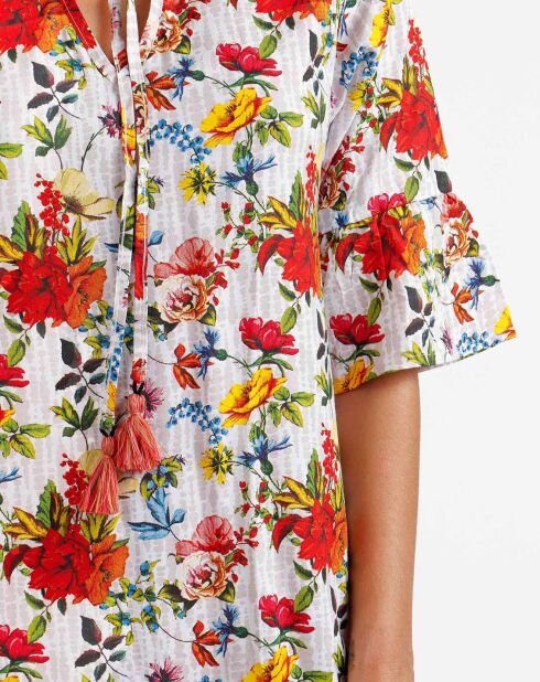 Robe à manches françaises Otomi multicolore