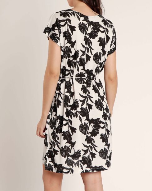 Weißes Kurzarmkleid