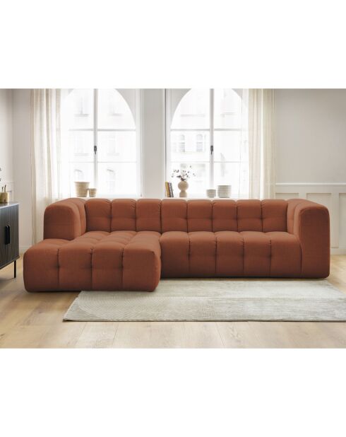 Canapé d'angle gauche cloud orange - 288x184x75 cm