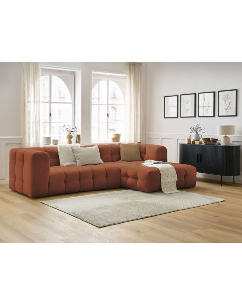 Canapé d'angle droit cloud orange - 288x184x75 cm