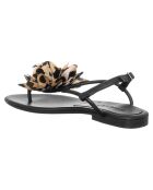 Sandales en Cuir Louise noir/marron