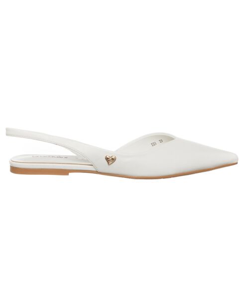 Weiße Slingbacks von Alba