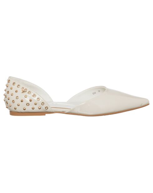 Weiße Chloé-Ballerinas