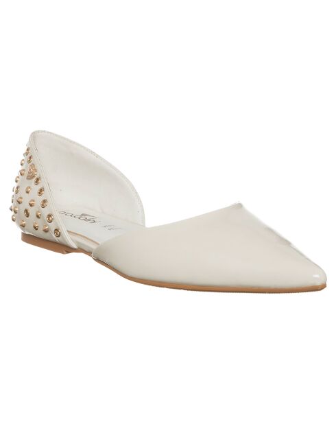 Weiße Chloé-Ballerinas