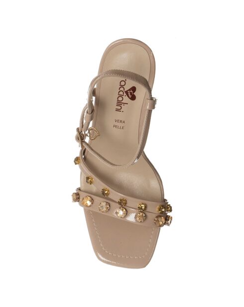 Sandales Mia beiges - Talon 9 cm