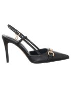 Slingbacks Julia noirs - Talon 9 cm