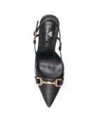 Slingbacks Julia noirs - Talon 9 cm