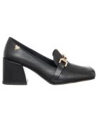 Mocassins Iris noirs - Talon 5 cm