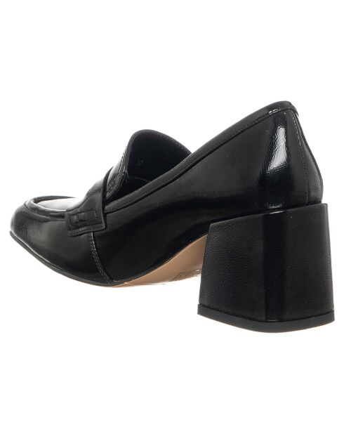 Mocassins Inaya noirs - Talon 5 cm