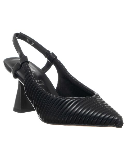 Slingback neri Justine - tacco 5,5 cm