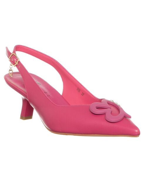 Slingbacks Alix fushia - Talon 5.5 cm