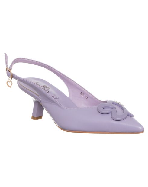 Slingbacks Alix, lila, 5,5 cm Absatz