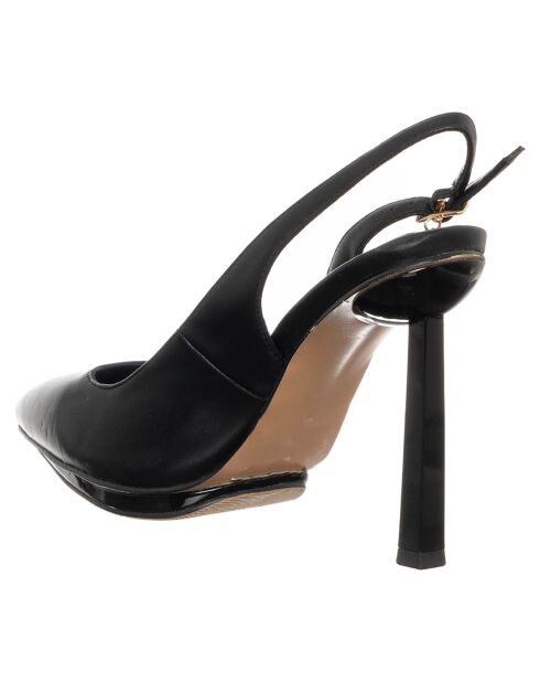 Schwarze Slingbacks von Léonie - 11 cm Absatz