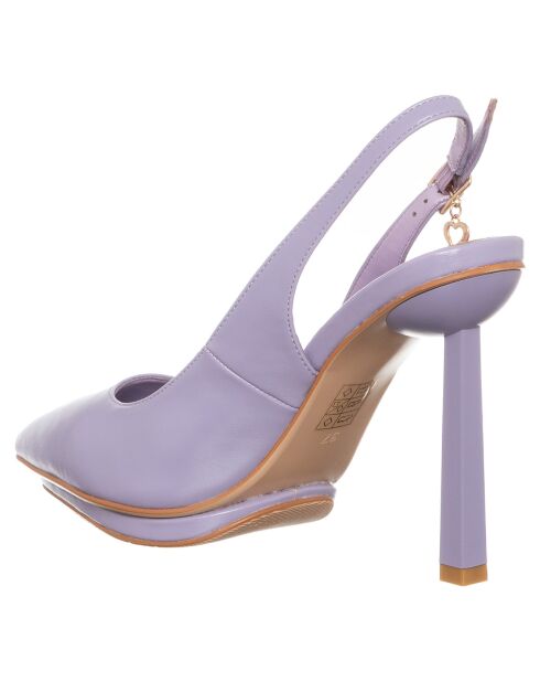 Lilafarbene Slingbacks von Léonie - 11 cm Absatz