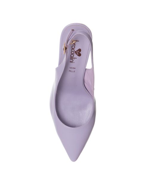 Lilafarbene Slingbacks von Léonie - 11 cm Absatz