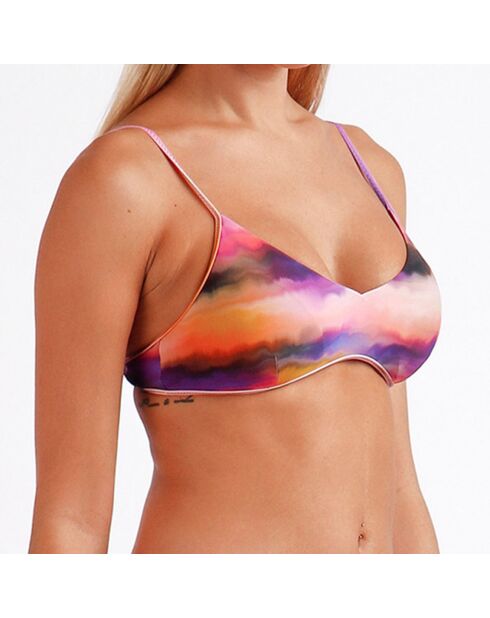 Top de bañador morado