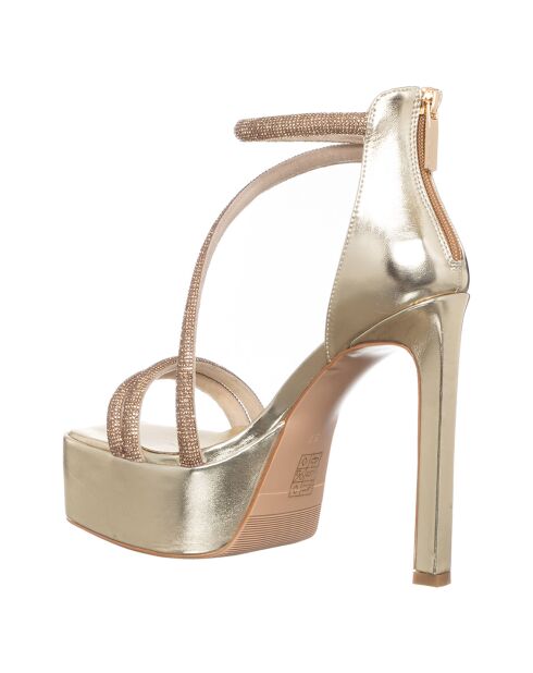 Lyana gouden sandalen - hak van 13,5 cm