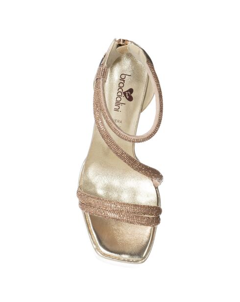 Lyana gouden sandalen - hak van 13,5 cm