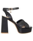 Sandales Jeanne noires - Talon 10.5 cm