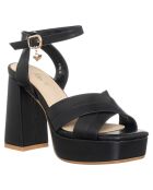 Sandales Jeanne noires - Talon 10.5 cm