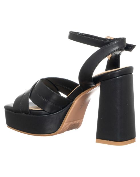 Sandales Jeanne noires - Talon 10.5 cm