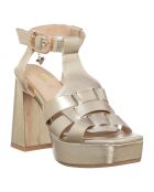 Sandales Inès dorées - Talon 11 cm