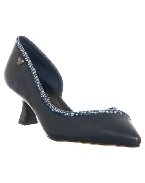 Escarpins Ava bleu marine - Talon 5.5 cm
