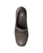 Bruine instappers van Hortense - hak van 8 cm