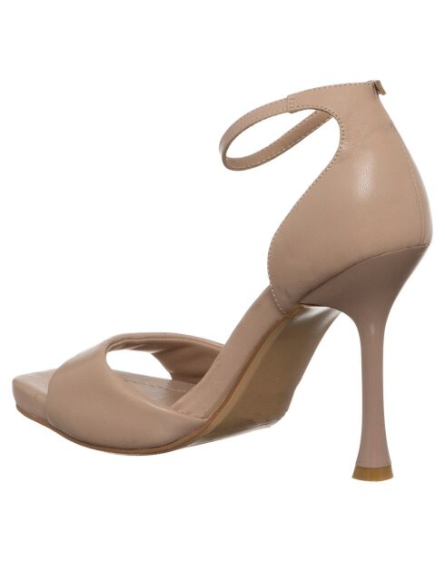 Sandales Lina beiges - Talon 9 cm