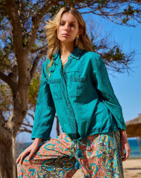 Chemise Capucine bleue