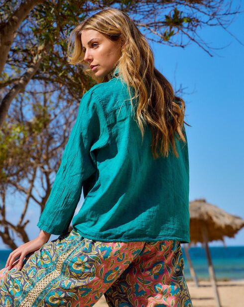Chemise Capucine bleue