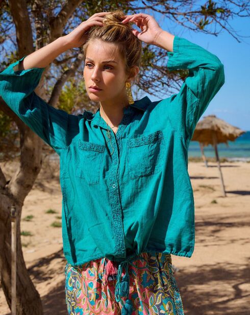 Chemise Capucine bleue