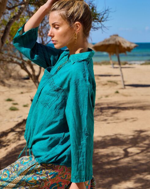 Chemise Capucine bleue