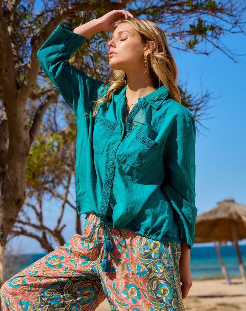 Chemise Capucine bleue