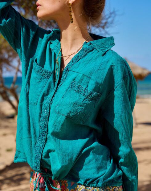 Chemise Capucine bleue