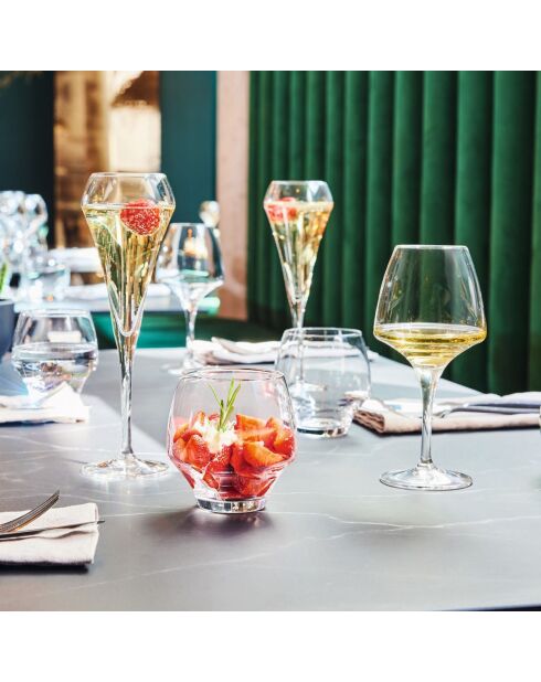 Open Up glazenset - 24 stuks transparant Open Up