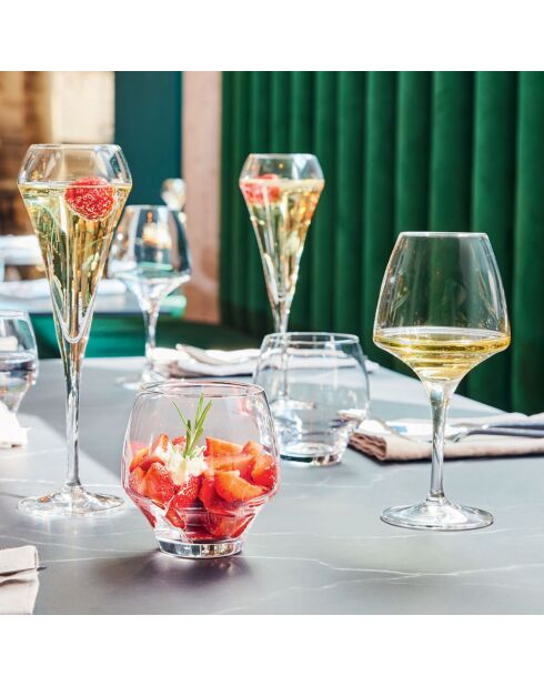 Set de vasos Open Up - 24 piezas transparentes