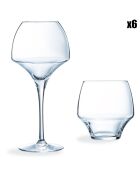 Ensemble de  verres Open Up - 12 pièces Open Up transparents
