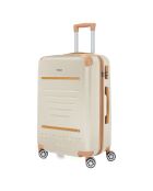 Valise Long Séjour 4 roues doubles Trocadéro 75 cm crème