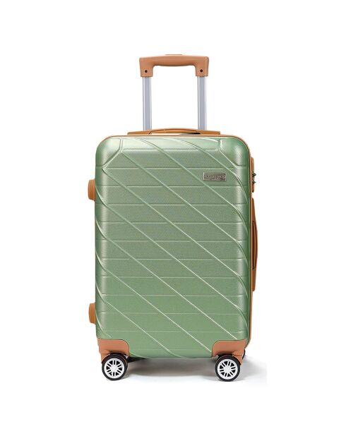 Valise Cabine 4 roues doubles Saint-Germain 55 cm vert kaki