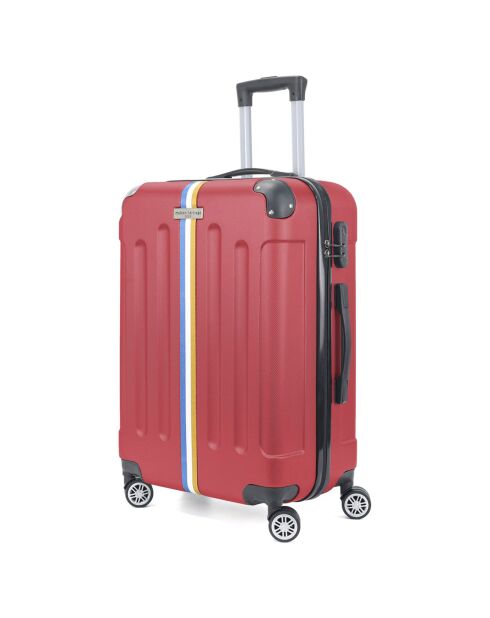 Valise Cabine 4 roues doubles Rivoli 55 cm rouge bordeaux