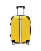 2 Valises 4 roues doubles Rivoli 65/75 cm jaune moutarde