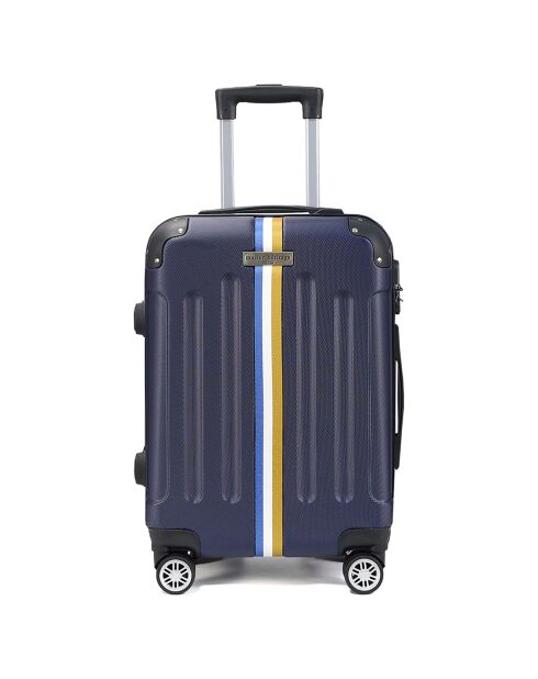 2 Valises 4 roues doubles Rivoli 55/65 cm bleu marine