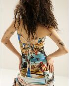 Robe Nour bleu clair